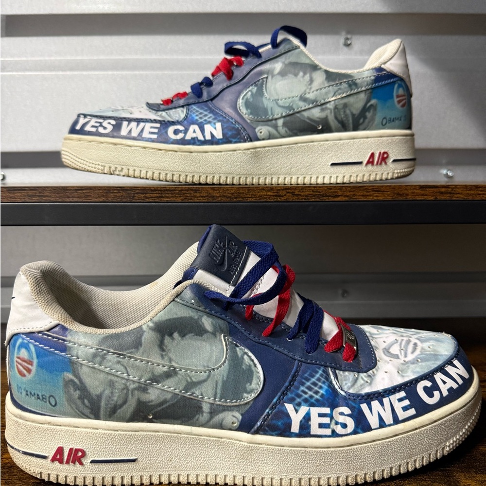 Nike Air Force One 2008 Obama "Yes We Can" US Size 11 Sneakers